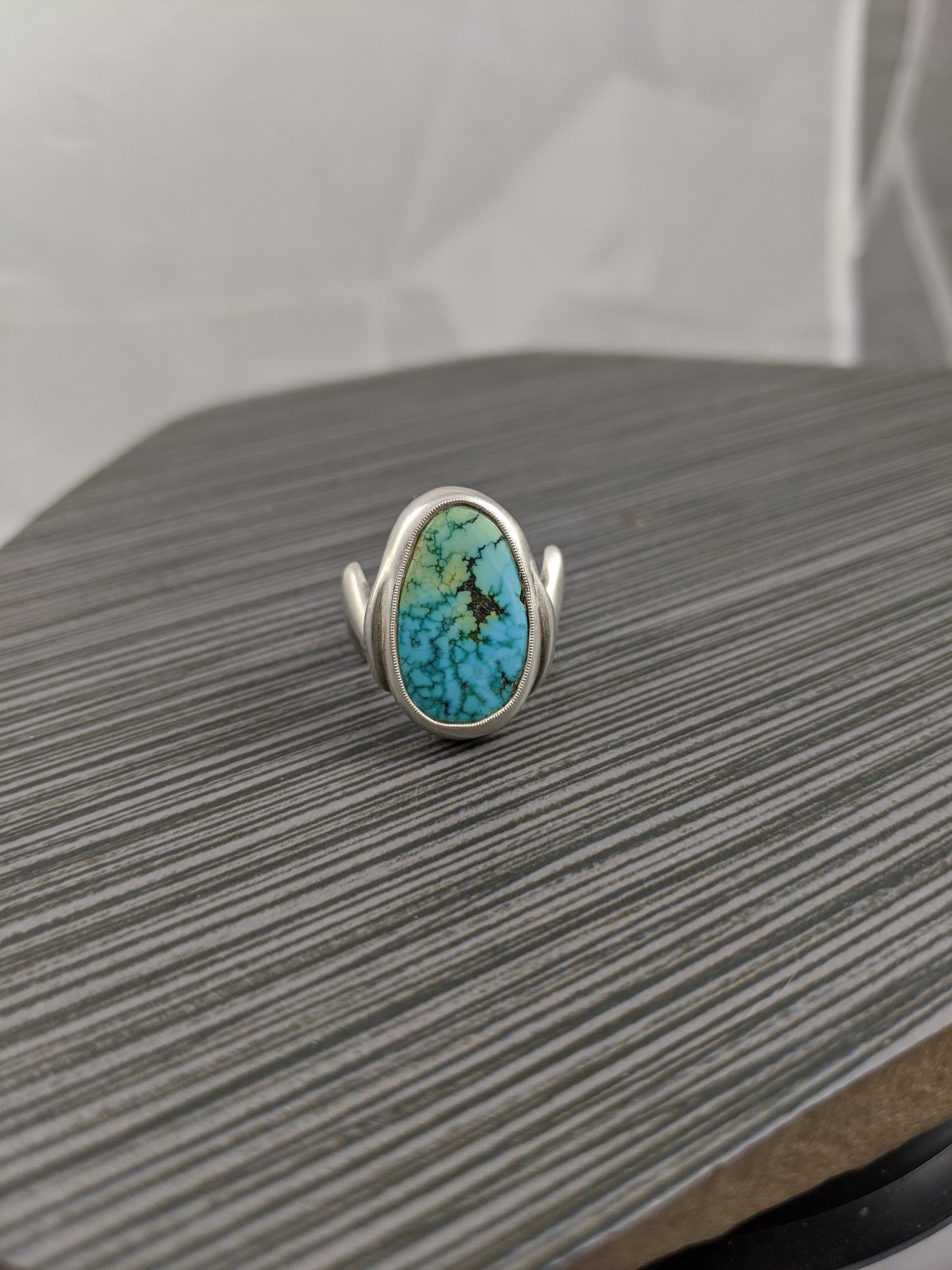 Zig-Zag Blue Moon Turquoise Ring