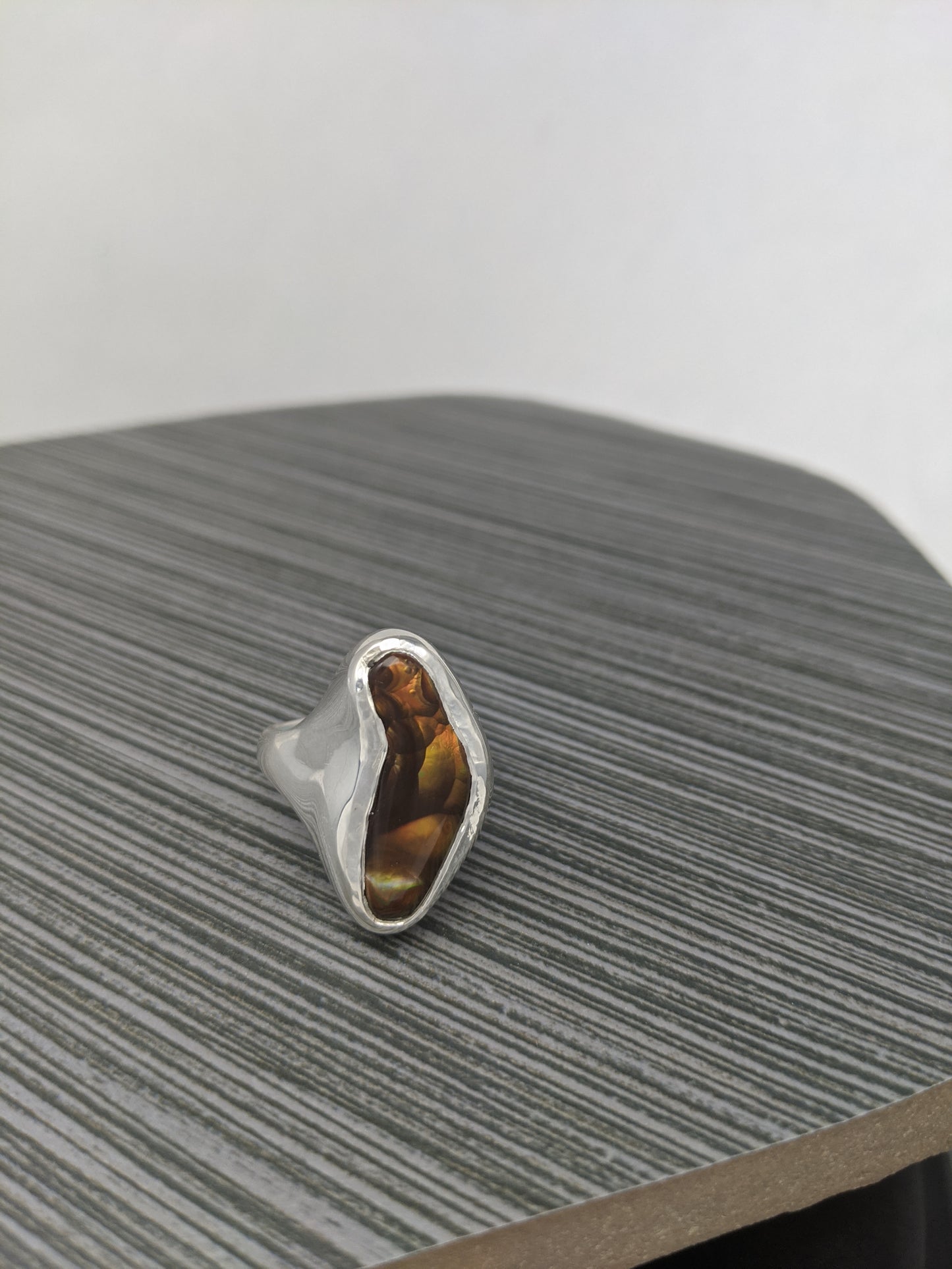 Fire Agate Boomerang