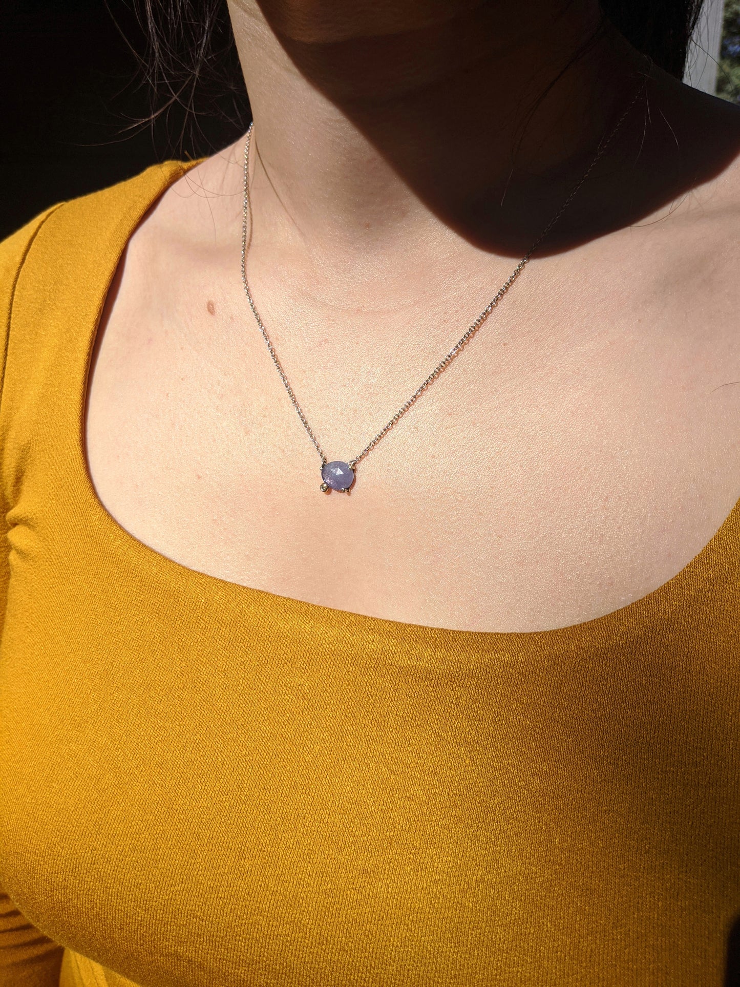 Tanzanite with Gold and Diamond